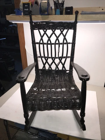 turn of the century Childs wicker chair Cover