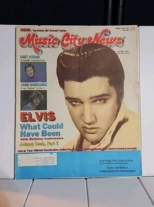 Music City News Rare Vtg Feb 1985 Paper Magazine Elvis Johnny Cash Chet Atkins - Bild 1 von 3