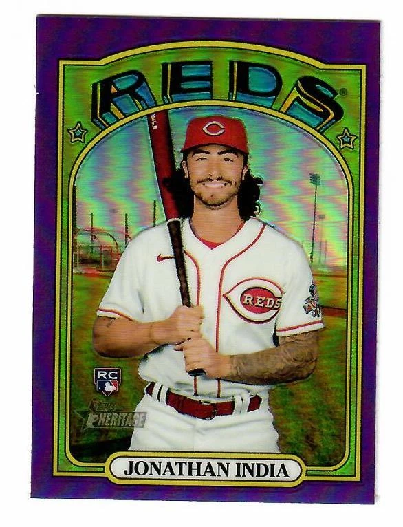 2021 Topps Heritage Chrome Purple Refractor  -  Finish Your Set - Image 1 of 1