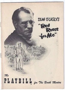 Original Playbill 1956 Red Roses For Me at The Booth Theatre - Picture 1 of 3