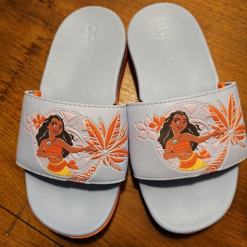Adidas Disney MOANA Adilette sandalo comodo scivoli da spiaggia bambino taglia 1 HP7757