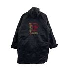 Vtg 90’ PIERRE CARDIN PARIS Coach Windbreaker Jacket Embroidery Raincoat Black