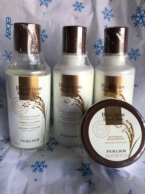 Perlier Risarium Arroz Negro 2-Leche Limpiadora, Loción 1-Tono + Renovador Intensivo Foto 1 de 4