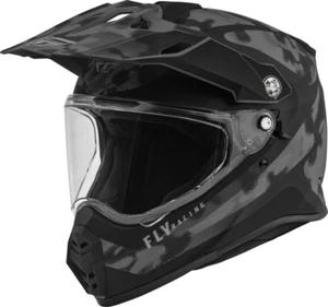 FLY RACING Trekker Pulse Helmet, Matte Gray/Black Camo, Small - Picture 1 of 6