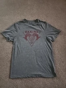 Dakine Badlands Ram Skull S/S Tech Tee Shirt - Heather Graphite - Mens M - Picture 1 of 2
