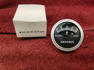 Vintage 20 Amp Ammeter Fits 1-5/8" Hole - Picture 1 of 3