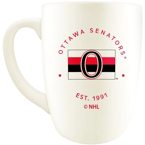 Ottawa Senators The Sports Vault 14oz. Vintage Stamp Retro Diner Mug NHL Hockey Cover