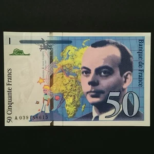 BILLET 50 FRANCS SAINT EXUPERY 1997 FRANCE / MARQUE TROMBONNE / BANKNOTE / REF - Picture 1 of 2
