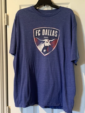 FC Dallas Fanatics Blue Shirt Tshirt Mens 2XL Soccer MLS Cover