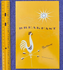 1962 Fred Harvey Breakfast Menu 3000 Miles of Hospitality Santa Fe Railroad Rte