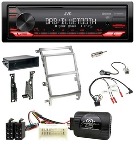 JVC Bluetooth USB DAB Lenkrad Autoradio für Hyundai IX55 2009-2012 silber - Bild 1 von 10