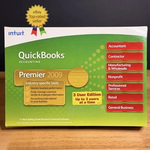 NEW Quickbooks Premier 2009 Accounting Windows US Version Full Retail - SEALED - Picture 1 of 8
