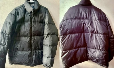 Vintage Steve & Barry’s Y2K  Deadstock Double Down Jacket Black Mens Size XL - Image 1 of 4