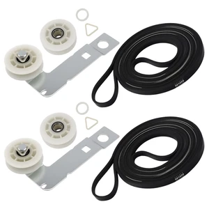 2 Pack 661570 & 279640 & W10837240 Dryer Drum Belt Idler Pulley and Pulley Kit - Picture 1 of 6
