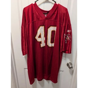 NFL Tampa Bay Buccaneers Herren Gr. 2XL # 40 Mike Alstott rot Football Trikot - Bild 1 von 9