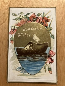 Postkarte Beste Osterwünsche verschickt 1910 - Bild 1 von 5