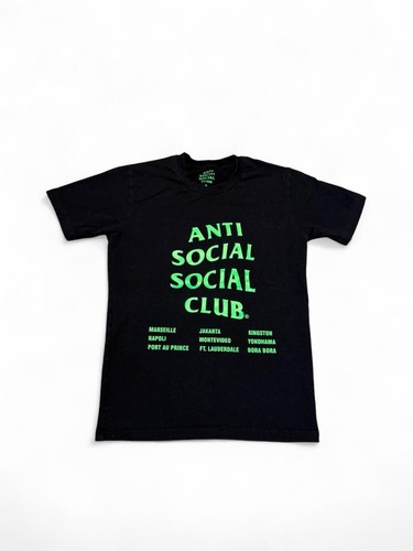 T shirt Anti Social social club ASSC città europee nero verde taglia S uomo