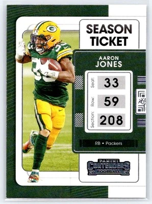 2021 Panini Contenders #36 Aaron Jones - Image 1 of 2