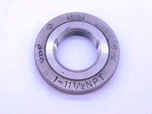 1" 11 1/2 NPT L1 PIPE THREAD RING GAGE 1.0 1.00 1.000 1.0000 N.P.T. NATIONAL - Picture 1 of 2