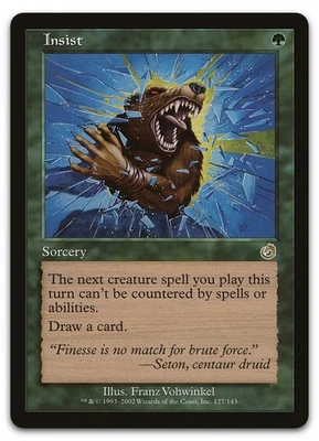 Insist #127 (NM) Torment TOR Magic MTG - Image 1 of 2