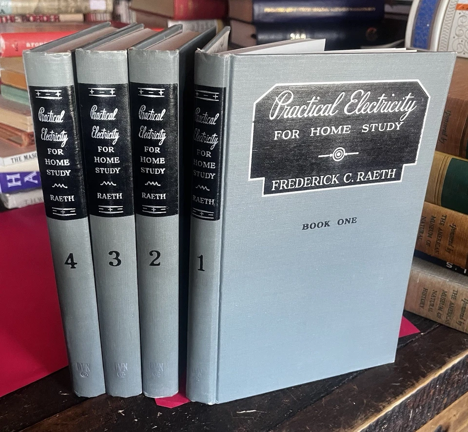 4 Volume 1943 Practical Electricity Home Study by Frederick Raeth - Image 1 of 1