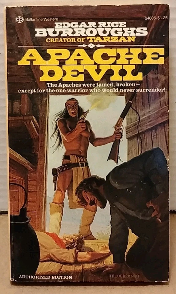 Apache Devil Edgar Rice Burroughs Sci-Fi Fantasy Paperback Book Vintage Foto 1 de 4