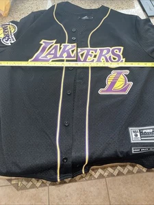 Maglia maglia Pro Standard uomo taglia Xl NBA Los Angeles Lakers logo abbottonato - Foto 1 di 8