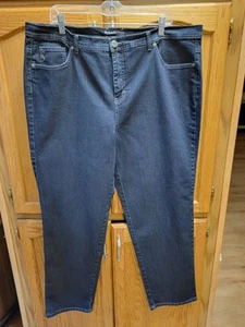 NWT Dark Wash Stretch Straight Leg Jeans By Style&Co Sz 18-W - Picture 1 of 12