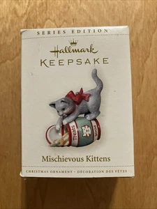 Hallmark Christmas Ornament Mischievous Kittens 2006 - Picture 1 of 7