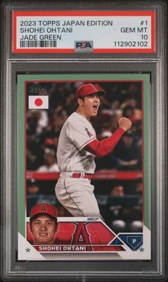 2023 Topps Japan Edition Shohei Ohtani Jade Green 29/75 PSA 10 GEM MINT POP 6 #1 - Image 1 of 3