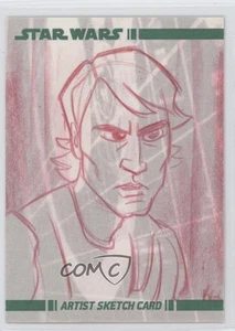 2008 Topps Star Wars: The Clone Wars 1/1 Unknown Artist Auto Sketch 11jz - Picture 1 of 3