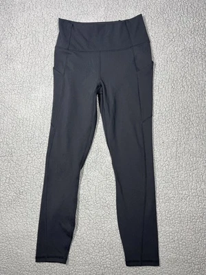 Pantalones Fabletics para mujer negros PureLuxe tiro alto bolsillo leggings yoga correr Foto 1 de 4