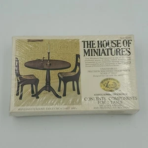 The House Of Miniatures Chippendale Hepplewhite Round Table #40005 New SEALED - Picture 1 of 5