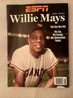 Willie Mays ESPN Special Edition Magazine 1931-2024 The Say Hey Kid Unread Mint - Image 1 of 3