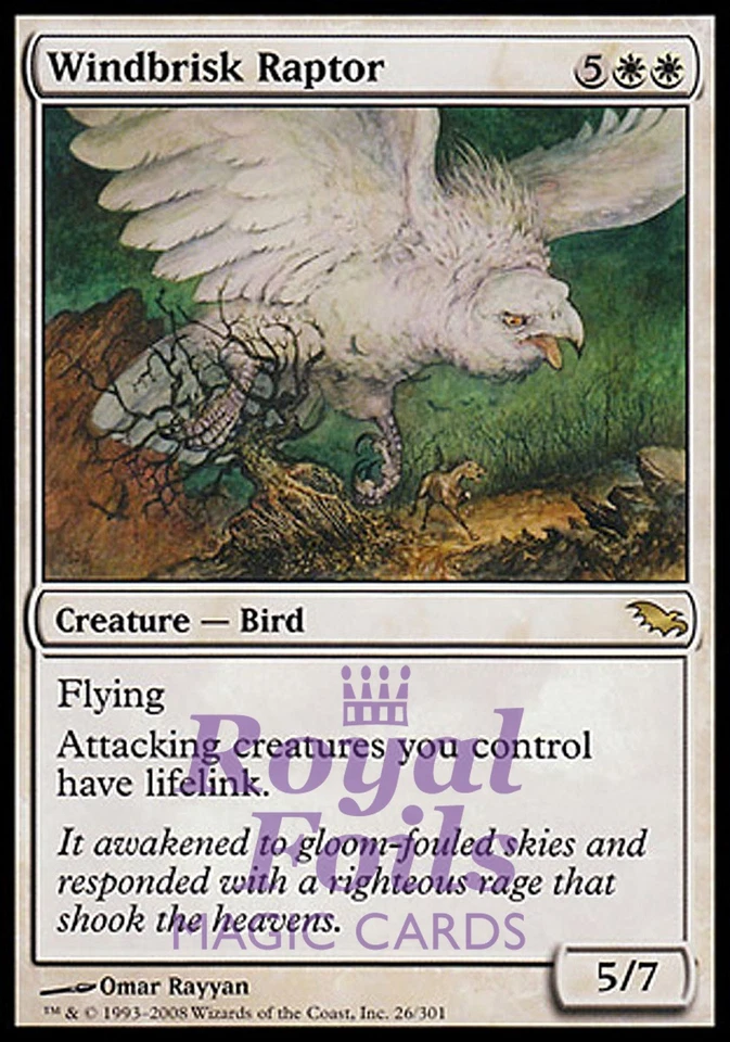 Windbrisk Raptor 1x FOIL SHM MTG Shadowmoor Rare MINT white - Image 1 of 1