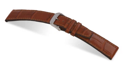 RIOS1931 Genuine Leather Watch Band Strap  21 mm Brown Cognac "Spitfire" - Image 1 of 3