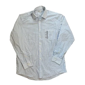 NWT Van Heusen Men's Dress Shirt Regular Fit Oxford Striped Neck 16 Chest 34/35 - Picture 1 of 5