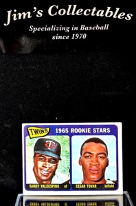 1965 Topps 201 Rookie Stars Sandy Valdespino RC/Cesar Tovar RC sehr guter Zustand #D1.417959 - Bild 1 von 2