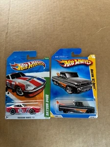 Hot Wheels Lot 2x Datsun 240Z Treasure Hunts / Custom '62 Chevy New Models C1 - Picture 1 of 1
