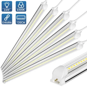 12PACK T8 LED Tube Light Bulbs 4FT 8FT Integrated LED Shop Light Fixture Garage - Picture 1 of 46