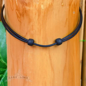 Lederband Lederkette Surferkette Herrenkette Damenkette Surfschmuck verstellbar - Bild 1 von 6