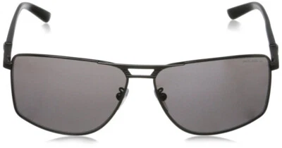 Gafas de sol polarizadas Police Flash para hombre Gunmetal hechas en Italia negras $250 NUEVAS Foto 1 de 4