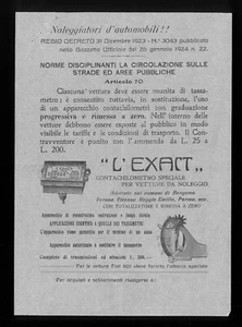 L'exact contachilometri speciale per vetture da noleggio 1923 - Bild 1 von 3