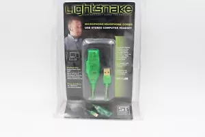 lightsnake usb microphone/headphone combo - USB Stereo Computer Headset - Picture 1 of 2