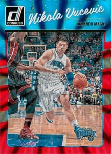 NIKOLA VUCEVIC 2016-17 Donruss RED HOLO LASER /99 Bulls #73