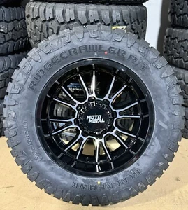 5) 20x10 Moto Metal MO810 Legacy Wheels 35 AT RT Tires 5x5 Jeep Wrangler JK JL - Picture 1 of 6