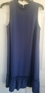 Loft Blue Sleeveless Women's Shift Dress Size 6 - Picture 1 of 7