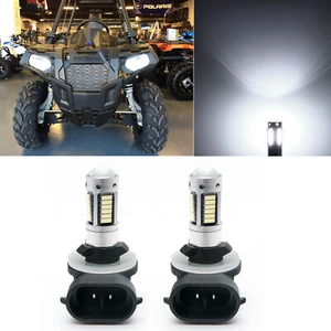 2x White 881 LED Bulbs Headlight High Low Beam For 2016-2017 Polaris ACE 570 900 - Picture 1 of 9