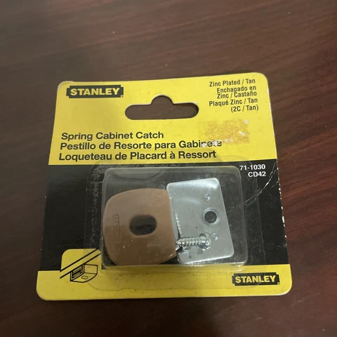 Stanley Hardware S711-030 CD42 Magnetic Spring Cabinet Catch in Tan Cover
