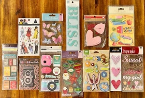 STICKER LOT - 12 PC Sticko, 7Gypsies, Recollections, Making Memories, Jolee's - Picture 1 of 1